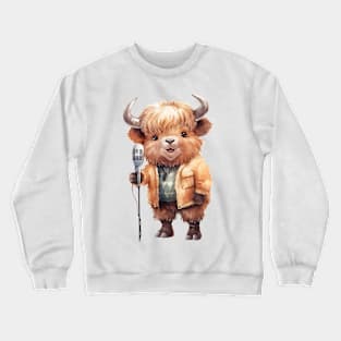 American Bison Singing Crewneck Sweatshirt